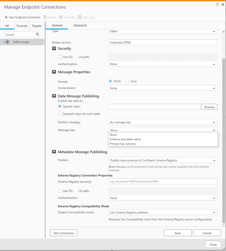 Qlik Replicate, Apache Kafka
