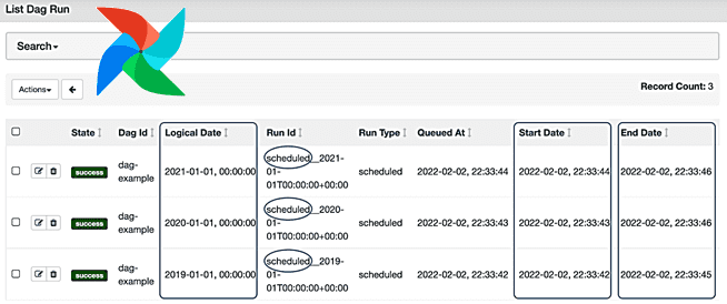 DAG Run в веб-GUI Apache AirFlow