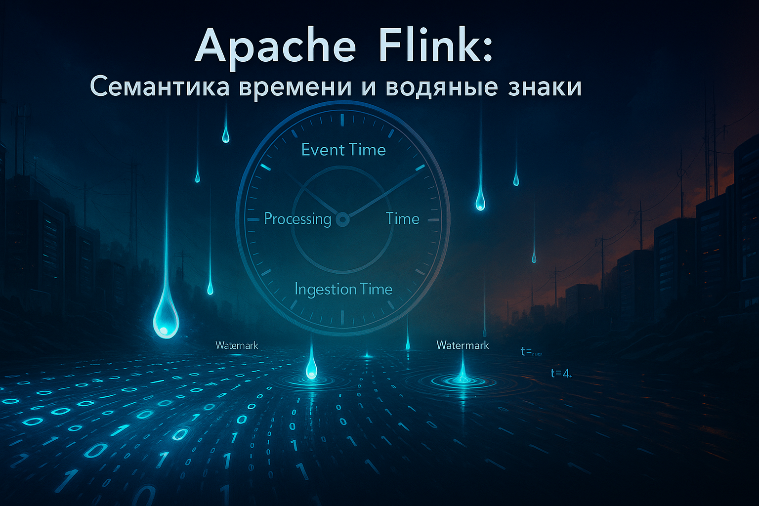 Семантика времени и окна в Apache Flink