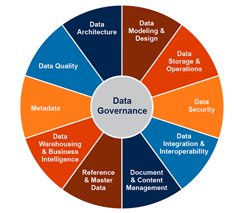 DAMA DMBOOK data governance wheel - разберем на курсе Архитектура Данных